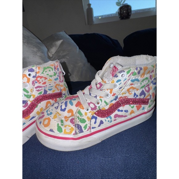 Vans Kids Sneakers - Multicolor Leopard Print - Picture 5 of 12
